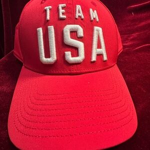 Fanatics Red TEAM USA Embroidered Baseball Cap